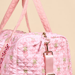The Darling Effect On-the-Go Quilted Weekender Bag – Oh So Fancy Pink