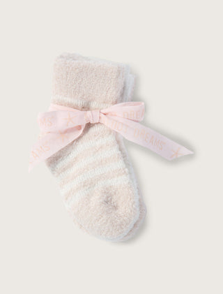 Barefoot Dreams CozyChic Lite® Infant Sock Set - Pink/Pearl