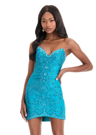 ASHLEYlauren 4862 - Peacock Size 12