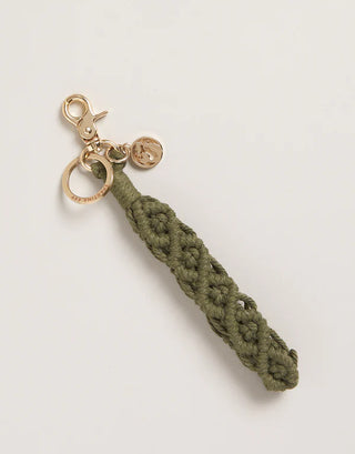Spartina 449 Macrame Wristlet Keychain - Olive