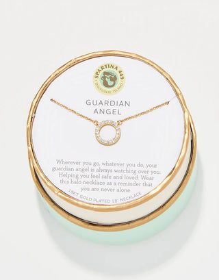Spartina 449 Sea La Vie Necklace - Guardian Angel/Halo - Gold