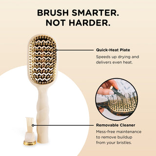 Teleties Vented Hair Brush -  Tan