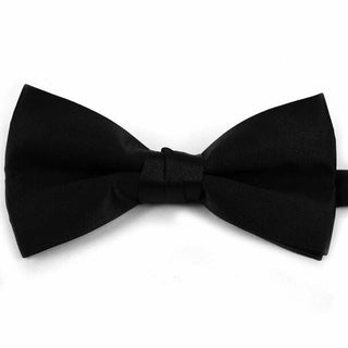 Men's Black Clip-On Bow Tie