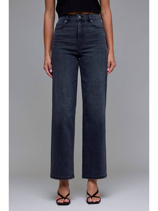 Hidden Black High Rise Dad Jean