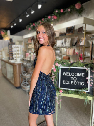 ASHLEYlauren 4791 - Navy Size 0