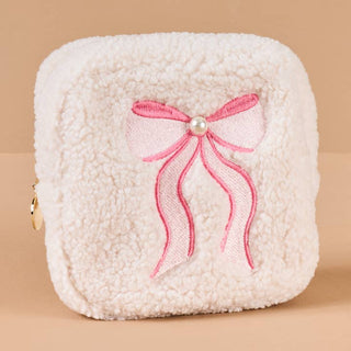 The Darling Effect Teddy Pouch - Square Lovely Bow