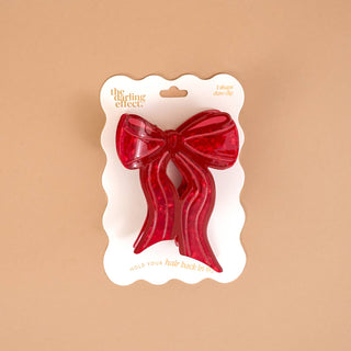 The Darling Effect Shape Up Claw Clip - Red Bow