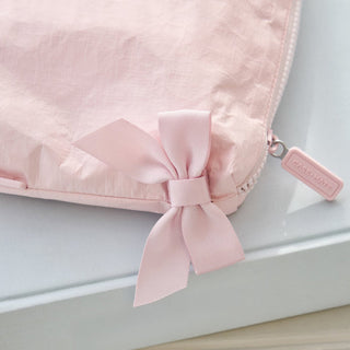Case-Mate Crinkle Makeup Bag - Ballet Pink Bow