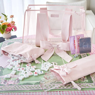 Case-Mate Mahjong Jelly Tote Set - Ballet Pink Bow