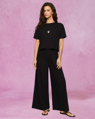 Z Supply Sway Textured Cropped Tee