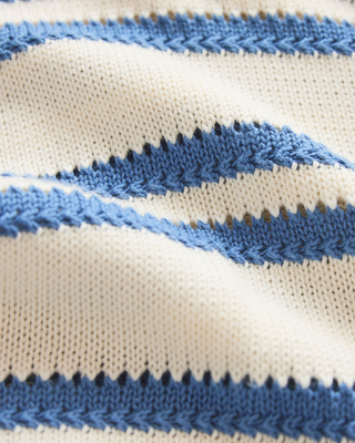 Z Supply Prado Stripe Sweater Tee - Lake Blue