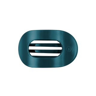Teleties Teal With It Medium Flat Round Hair Clip