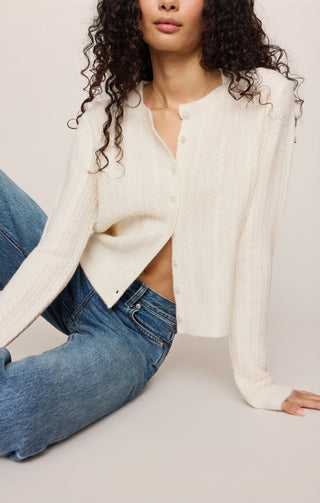 Z Supply Medina Cable Cardigan - Cloud