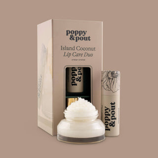 Poppy & Pout Lip Care Duo - Island Coconut