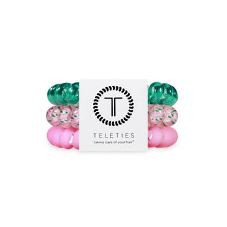 Teleties Spiral Hair Coils | Large | Merry Pinkmas Hair Ties
