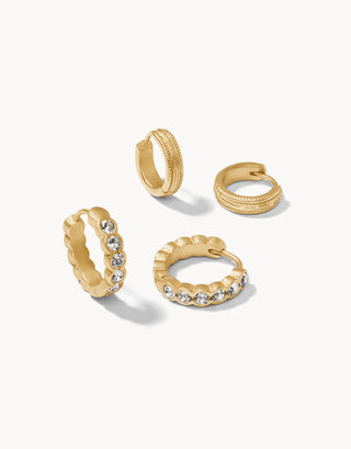 Spartina 449 Simple Hoop Earring Set - Gold
