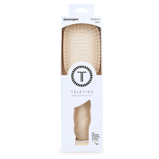 Teleties Detangler Hair Brush for Medium Hair - Tan