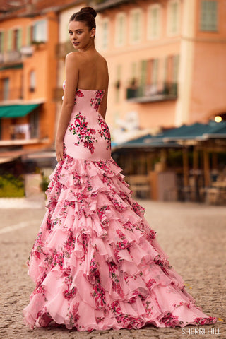 Sherri Hill 57144 - Pink Print Size 2