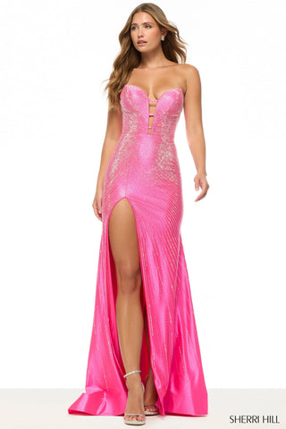 Sherri Hill 57684 - Bright Fuchsia Size 00