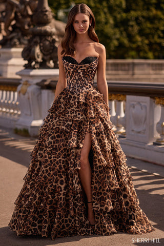 Sherri Hill 57733 - Leopard Size 0