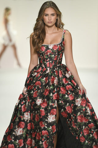 Sherri Hill 57725 - Black Print Size 2