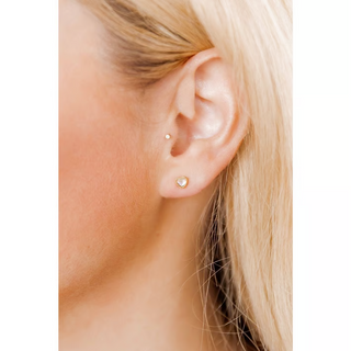 LINNY CO Screwback Stud Earrings - Polly Heart