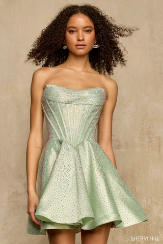 Sherri Hill 58328 - Sage Size 0