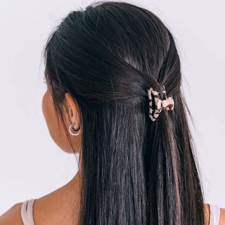 Teleties Open Blonde Tortoise Tiny Hair Clip