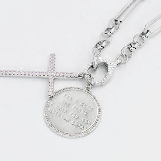 Treasure Jewels Jeremiah 29:11 with Cross Necklace - Silver