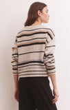 Z Supply Middlefield Stripe Sweater - Light Oatmeal Heather