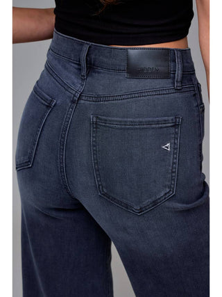 Hidden Black High Rise Dad Jean