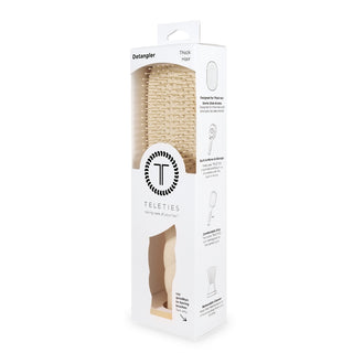 Teleties Detangler Hair Brush for Thick Hair - Tan