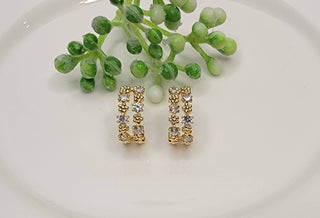 Dainty Gold CZ Hoops