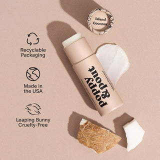 Poppy & Pout Lip Balm - Island Coconut