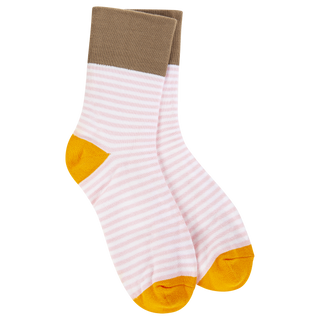 Garden Mini Crew Rose Stripe