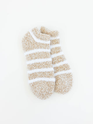 Cozy Low OS Heather Oatmeal Stripe