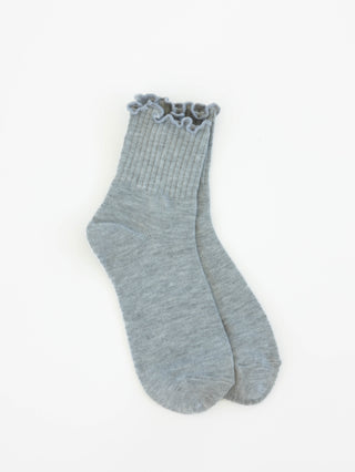 Quarter Ruffle OS Lt Heather Grey
