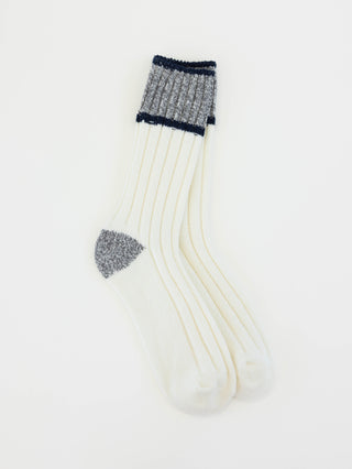 Ragg Crew CB OS Ivory Grey Navy