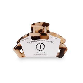 Teleties Open Blonde Tortoise Tiny Hair Clip