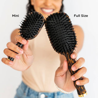 Teleties Mini Boar Brush - Tortoise