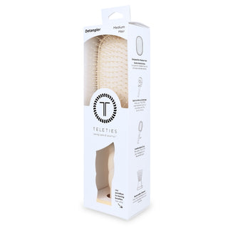 Teleties Detangler Hair Brush for Medium Hair - Tan