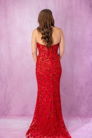 Sherri Hill 56339 - Red Size 4