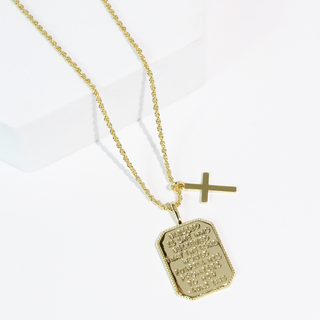 Treasure Jewels Luke 1:45 Gold Necklace