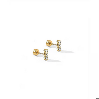 LINNY CO Screwback Stud Earrings - Poppy