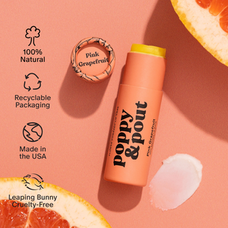 Poppy & Pout Lip Care Duo - Pink Grapefruit