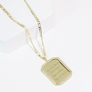 Treasure Jewels Isaiah 41:10 Gold Necklace