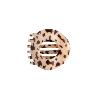 Teleties Blonde Tortoise Medium Flat Circle Hair Clip