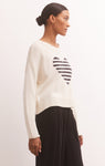 Z Supply Sienna Heart Sweater - Sandstone