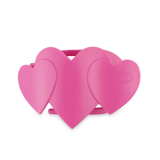 Flat Hair Clip | Medium | Pink Heart to Heart