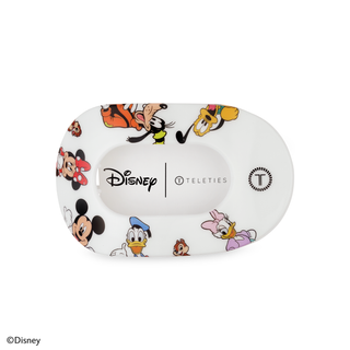 Teleties x Disney Flat Round Hair Clip | Medium | Mickey and Friends